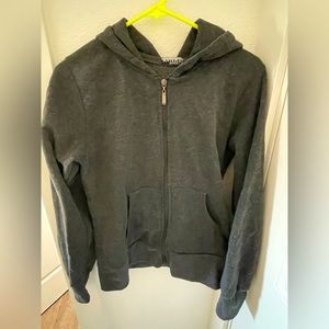 Dark gray zip up hoodie